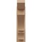 Ekena Millwork 6-in W x 20-in D x 24-in H Balboa Slat Rough Cedar Woodgrain TimberThane Outlooker, Primed Tan OUTUR060X20X24BOA24RCPR - alternate 6